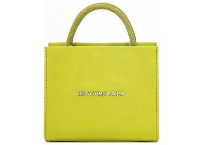 Brandon Blackwood "End Systemic Racism" ESR Tote Canvas Lime Green