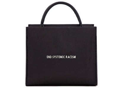 Brandon Blackwood "End Systemic Racism" ESR Tote Satin Black