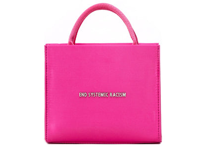 Brandon Blackwood "End Systemic Racism" ESR Tote Satin Hot Pink