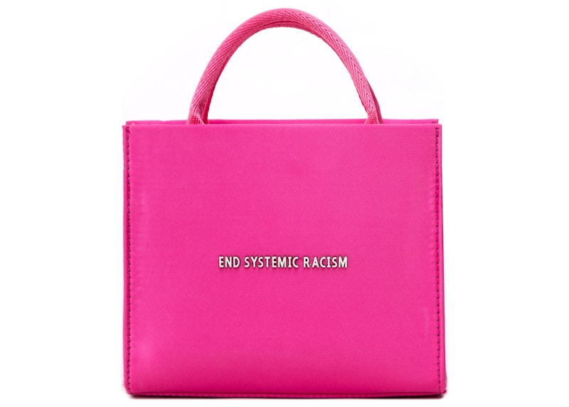 Brandon Blackwood "End Systemic Racism" ESR Tote Satin Hot Pink