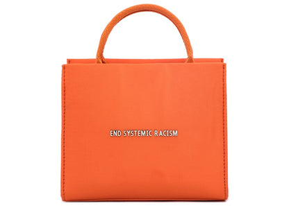 Brandon Blackwood "End Systemic Racism" ESR Tote Satin Orange