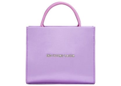 Brandon Blackwood "End Systemic Racism" ESR Tote Satin Soft Purple