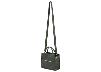 Brandon Blackwood "End Systemic Racism" ESR Tote Wax Denim Hunter Green