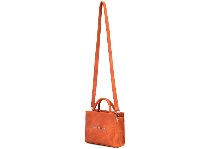 Brandon Blackwood "End Systemic Racism" ESR Tote Wax Denim Orange