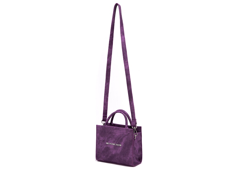 Brandon Blackwood "End Systemic Racism" ESR Tote Wax Denim Purple