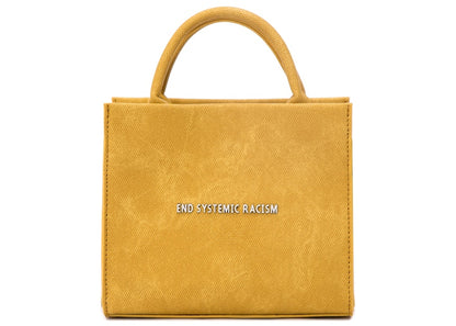 Brandon Blackwood "End Systemic Racism" ESR Tote Wax Denim Yellow