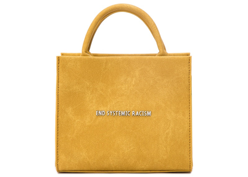 Brandon Blackwood "End Systemic Racism" ESR Tote Wax Denim Yellow