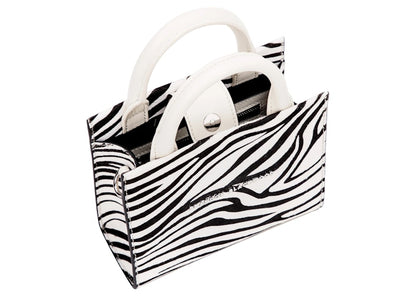 Brandon Blackwood Gina Mini Tote Ponyhair Zebra