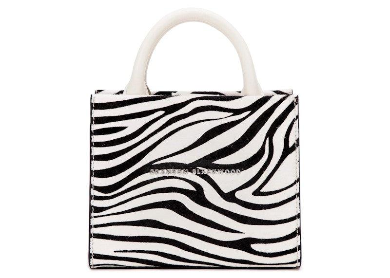 Brandon Blackwood Gina Mini Tote Ponyhair Zebra