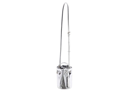 Brandon Blackwood Kamal Bucket Bag Chrome Mirror