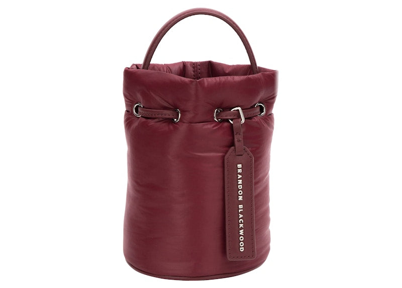 Brandon Blackwood Kamal Bucket Bag Puffer Oxblood
