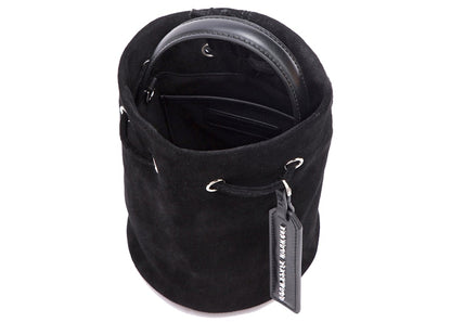Brandon Blackwood Kamal Bucket Bag Suede Black