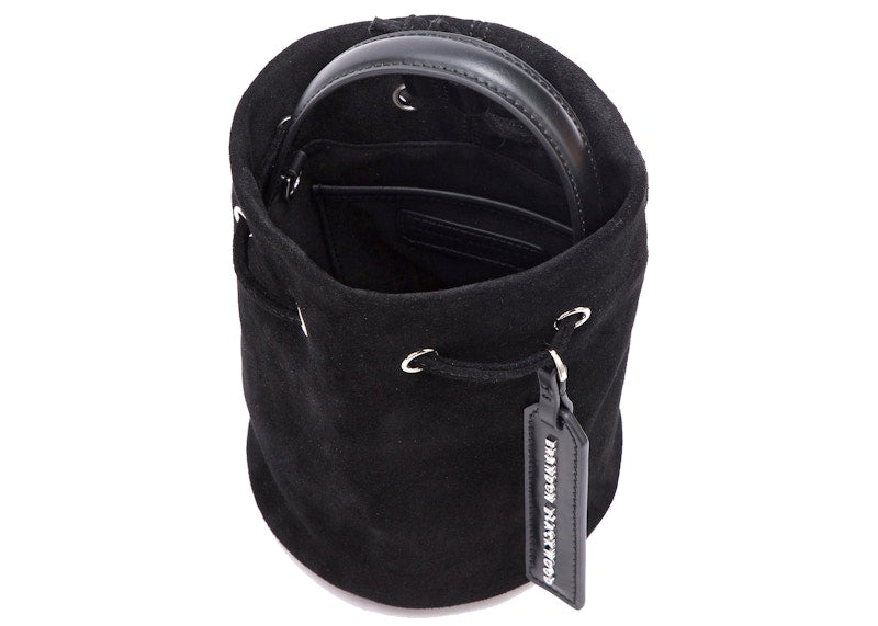 Brandon Blackwood Kamal Bucket Bag Suede Black