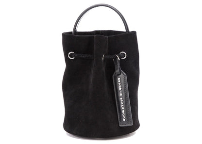 Brandon Blackwood Kamal Bucket Bag Suede Black