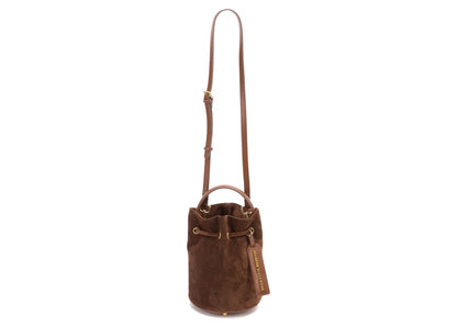 Brandon Blackwood Kamal Bucket Bag Suede Brown
