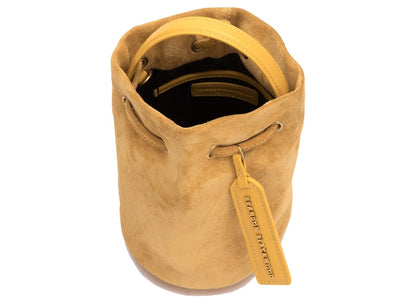 Brandon Blackwood Kamal Bucket Bag Suede Yellow