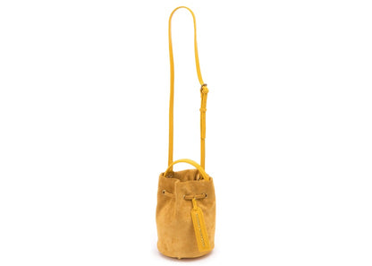 Brandon Blackwood Kamal Bucket Bag Suede Yellow