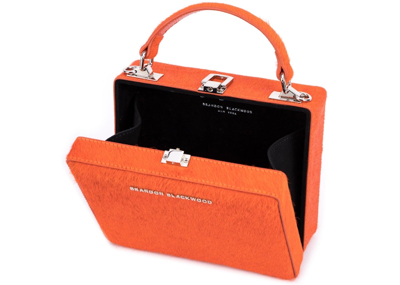 Brandon Blackwood Kendrick Trunk Mini Burnt Orange Ponyhair