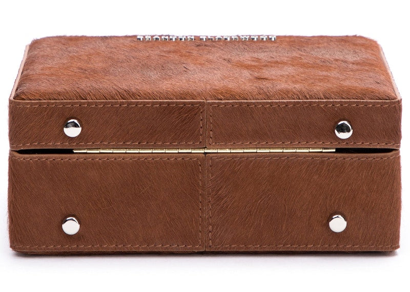 Brandon Blackwood Kendrick Trunk Ponyhair Chocolate Brown