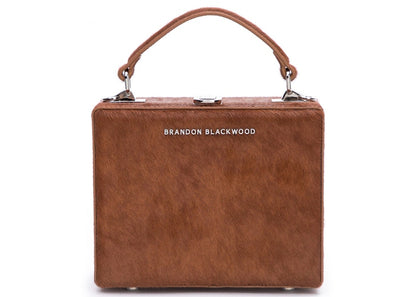 Brandon Blackwood Kendrick Trunk Ponyhair Chocolate Brown