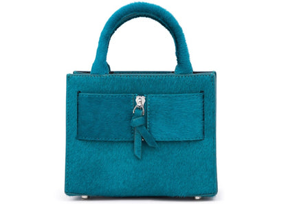 Brandon Blackwood Kuei Bag Peacock Blue Ponyhair