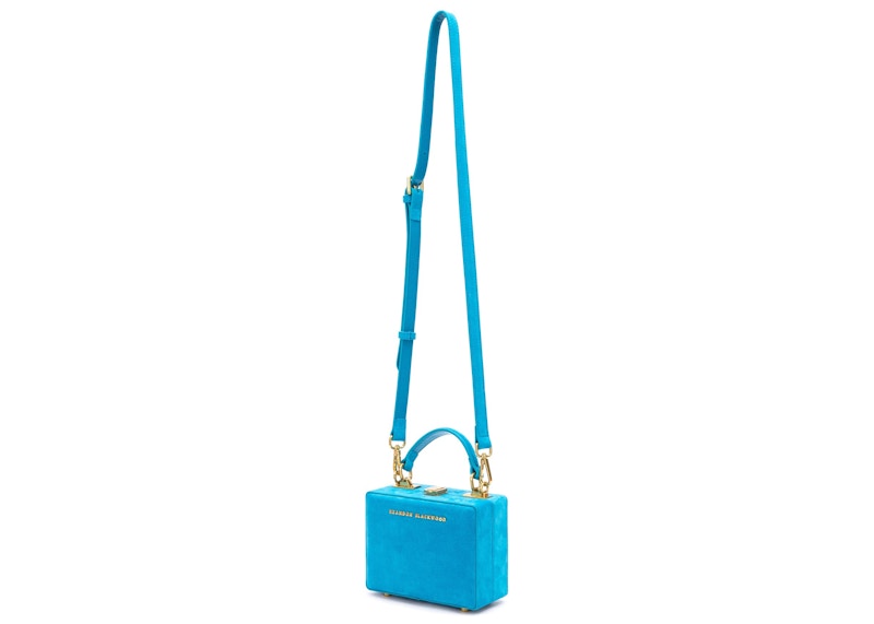 Brandon Blackwood Mini Kendrick Trunk Aqua Blue/Gold