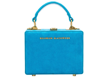 Brandon Blackwood Mini Kendrick Trunk Aqua Blue/Gold