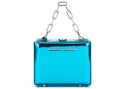 Brandon Blackwood Mini Kendrick Trunk Blue Metallic Mirror