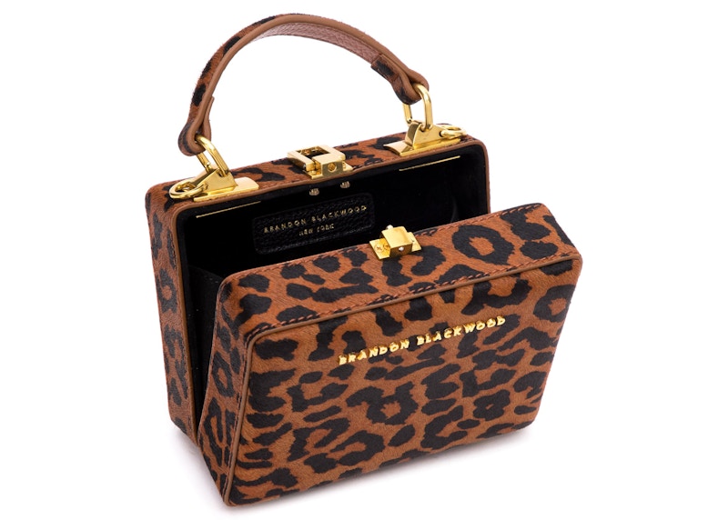 Brandon Blackwood Mini Kendrick Trunk Ponyhair Leopard