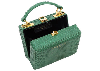 Brandon Blackwood Mini Kendrick Trunk Python Forest Green
