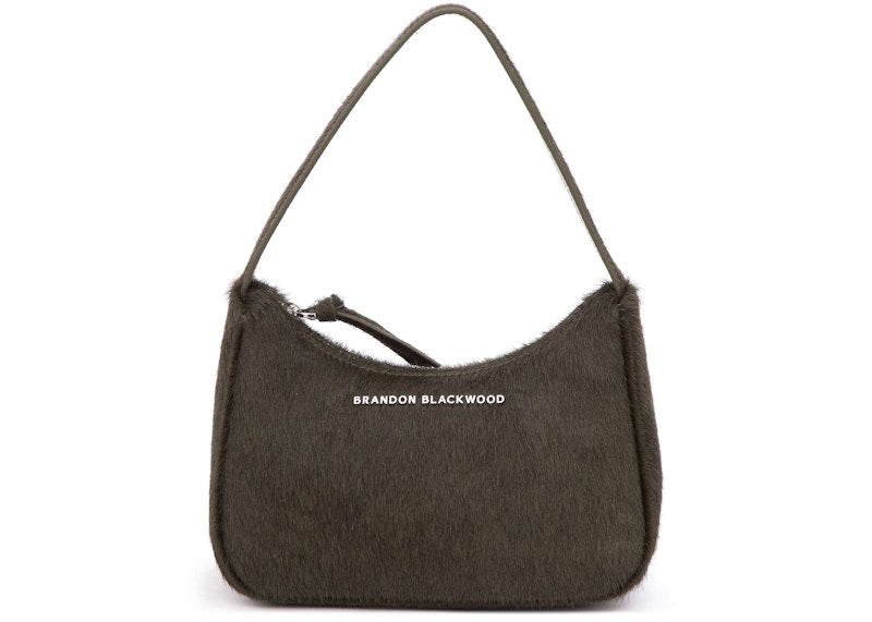 Brandon Blackwood Syl Bag Green Ponyhair