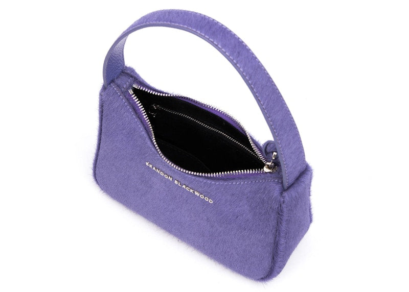 Brandon Blackwood Syl Bag Purple Ponyhair
