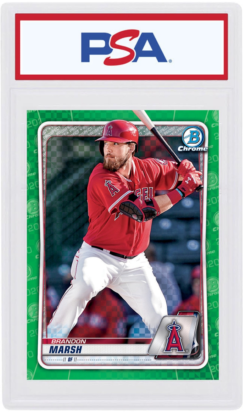 Brandon Marsh 2020 Bowman Chrome X Green X-Fractor /31 #BCP-166