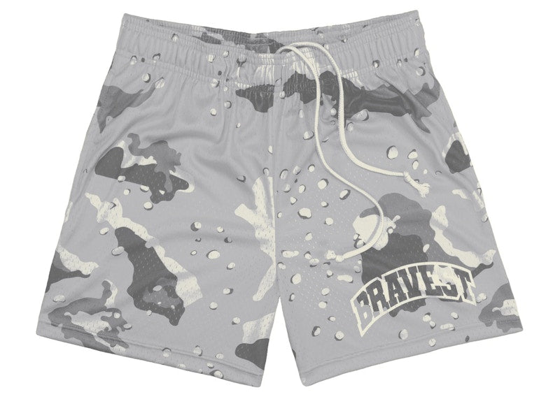 Bravest Studios Camo Shorts Grey