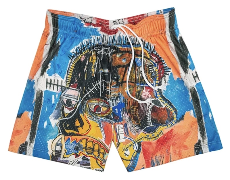 Bravest Studios Jean Michel Basquiat Shorts Orange