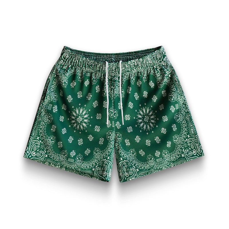Bravest Studios Paisley Shorts Green