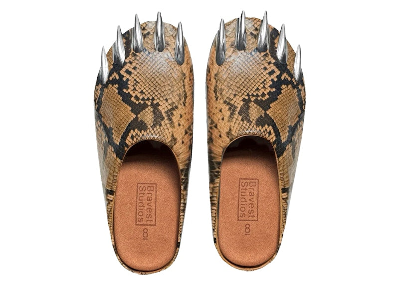 Bravest Studios Snake Claw Mule Tan