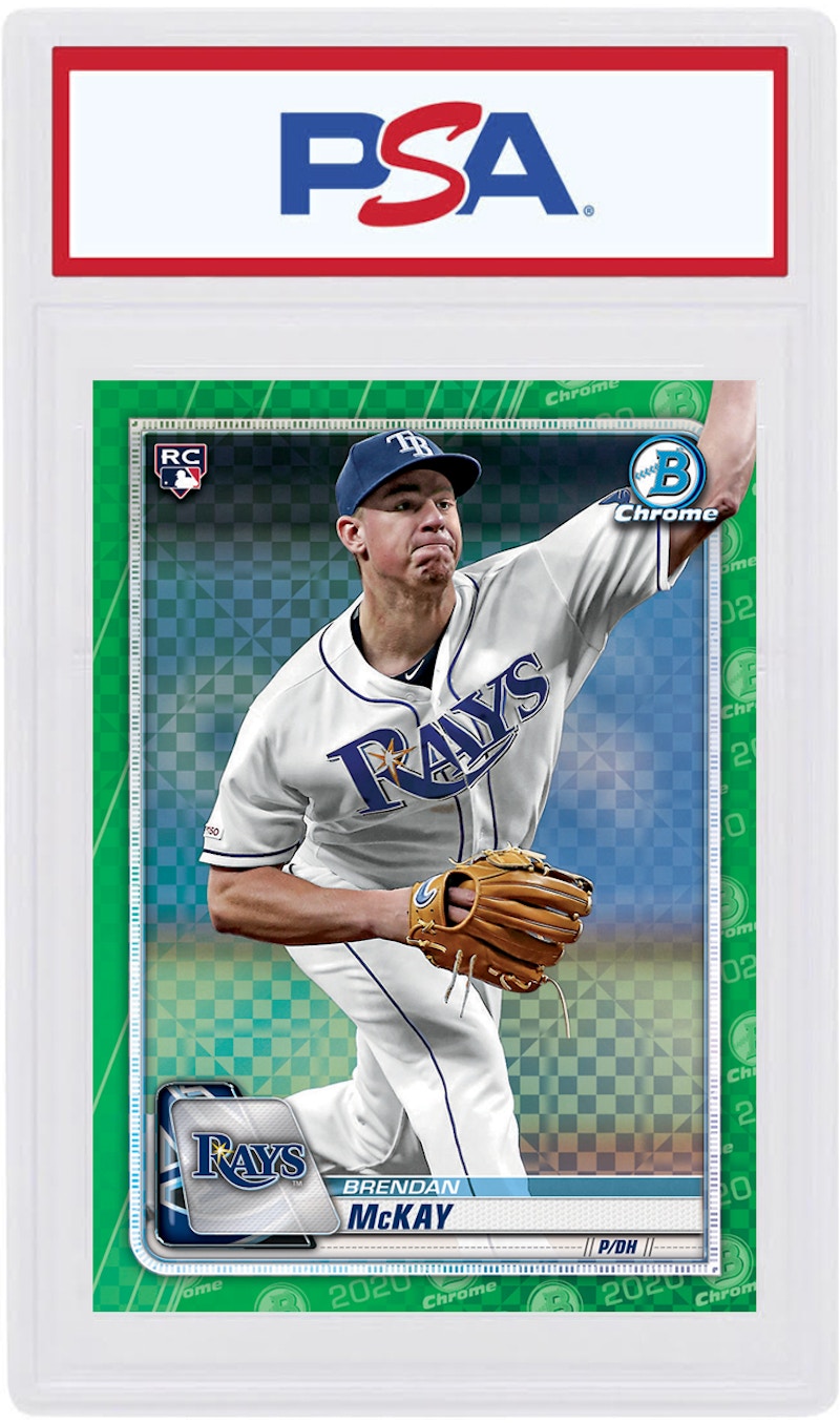 Brendan McKay 2020 Bowman Chrome X Rookie Green X-Fractor /31 #80 (PSA or BGS Graded)