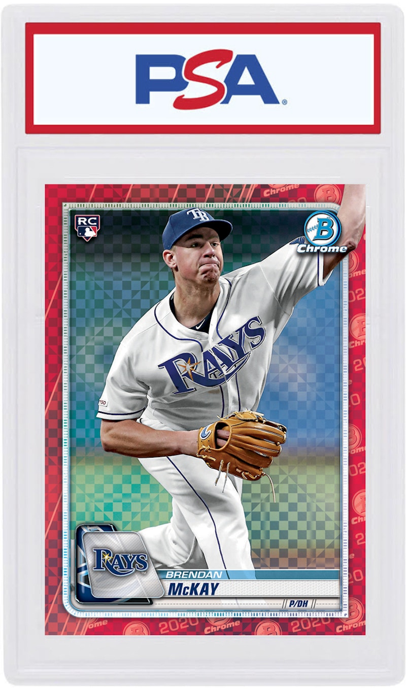 Brendan McKay 2020 Bowman Chrome X Rookie Red X-Fractor 1/1 #80 (PSA or BGS Graded)