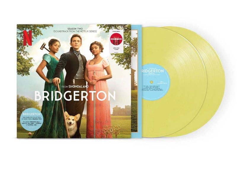Bridgerton Season 2 Netflix Series Soundtrack Target Exclusive 2XLP Vinyl Yellow