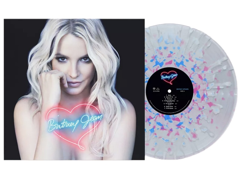 Britney Spears Britney Jean Limited Edition LP Vinyl Clear With White, Pink & Blue Splatter
