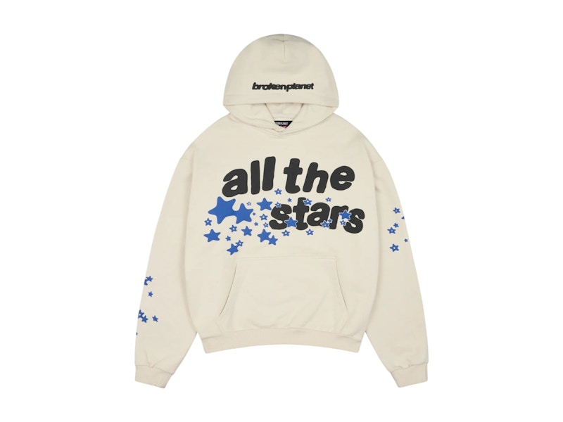 Broken Planet All The Stars Hoodie Ivory White