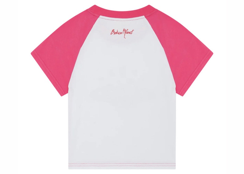 Broken Planet Baby Tee Snow White/Pink