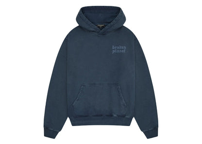 Broken Planet Basics Hoodie Washed Outer Space Blue