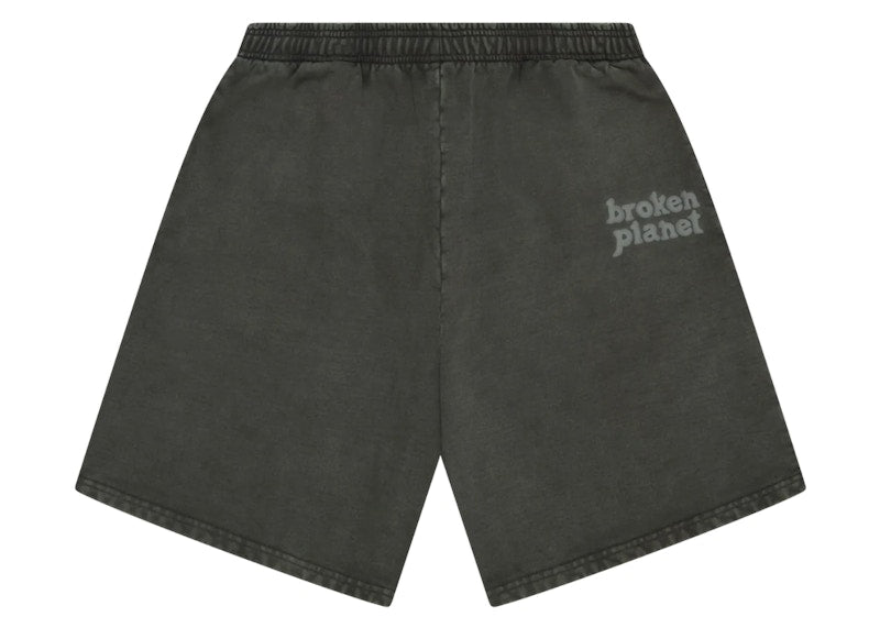 Broken Planet Basics Shorts Washed Soot Black