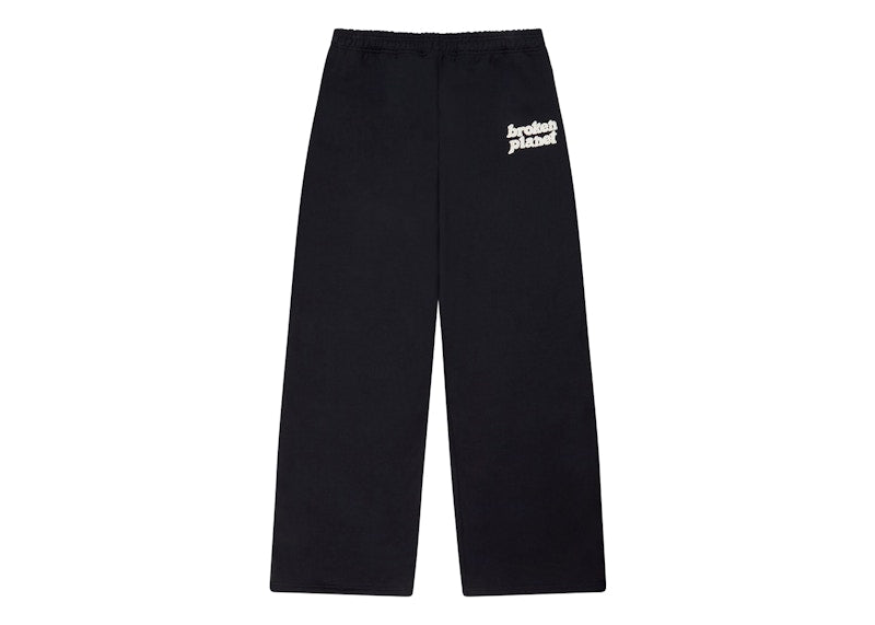 Broken Planet Straight Leg Sweatpants Midnight Black
