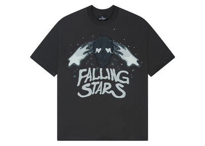 Broken Planet Falling Stars T-Shirt Soot Black