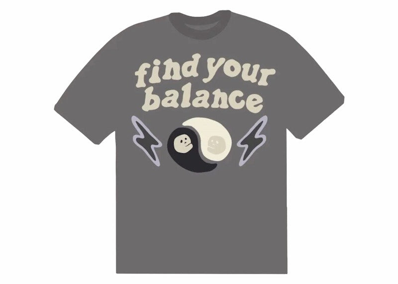 Broken Planet Find Your Balance T-shirt Ash Grey
