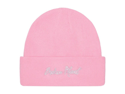 Broken Planet Fold Over Beanie Pink