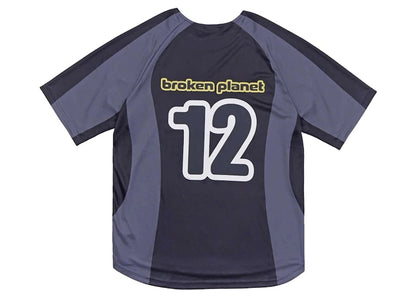 Broken Planet Football Jersey Black/Grey